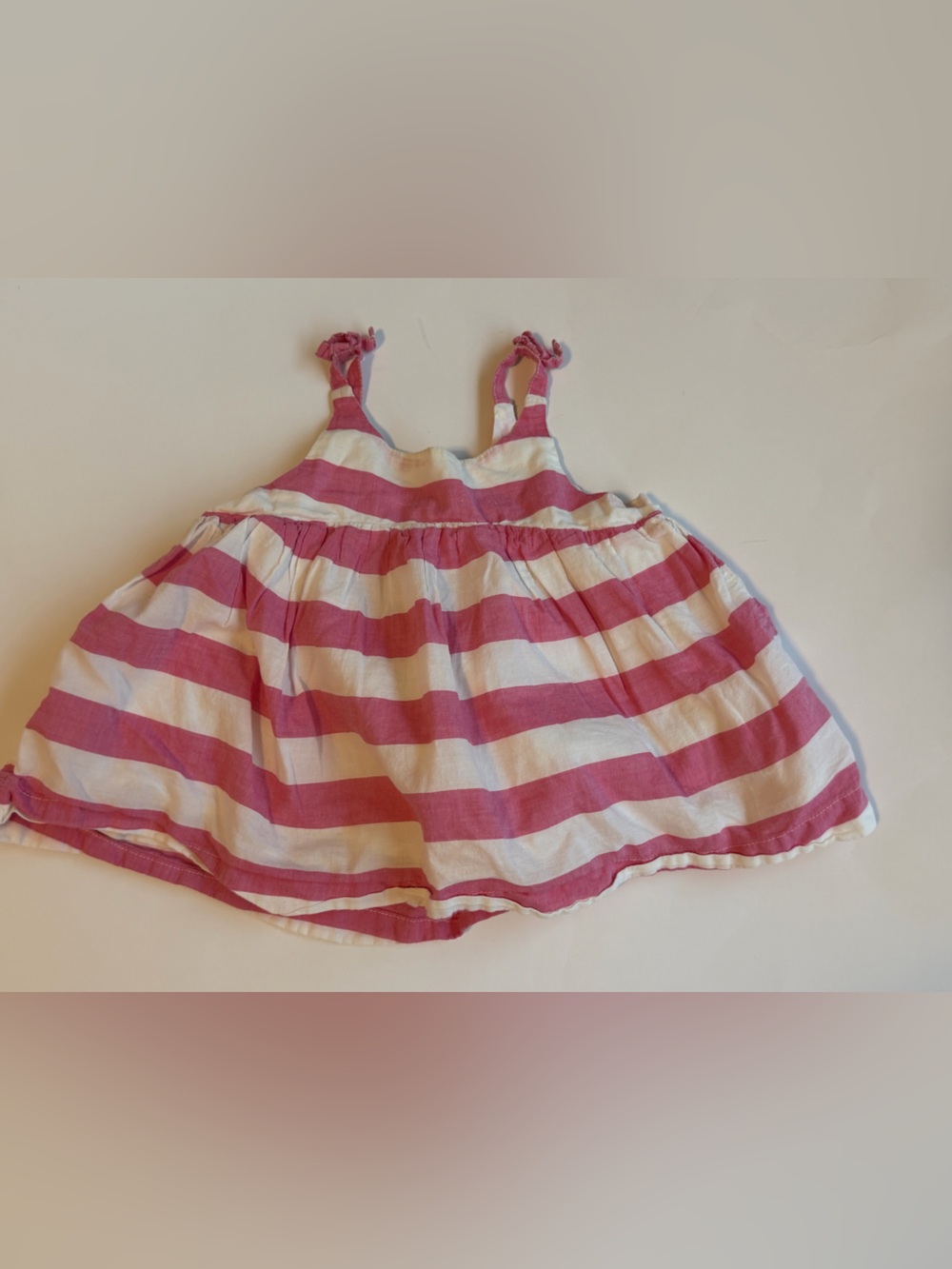 5/$25 - Baby Gap Pink Striped Empire Top / Dress 18-24  Months